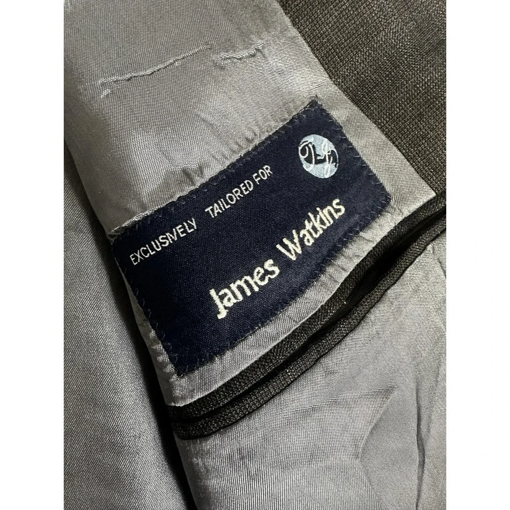 Corporate Image Sport‎ Coat Mens 42R Gray Blue Blazer 2 Button Double Vent